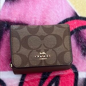 Coach Brown Monogram Wallet